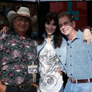 Amado Pena, Eva Marie Fredrick and Bob Nuchow at Malibu Art Show