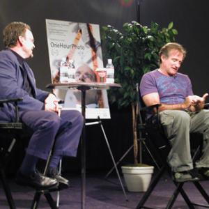 Moderator Todd Amorde with Robin Williams at Los Angeles Conversations screening/Q&A produced by Bob Nuchow