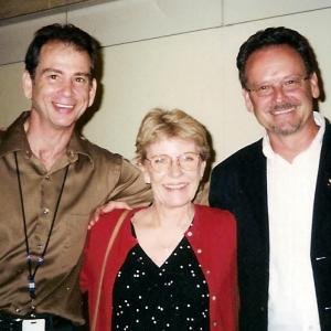 Bob Nuchow with Patty Duke and moderator Todd Amorde at Los Angeles Conversations QA