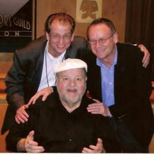 Bob Nuchow with Hollywood legend Dom Deluise and moderator Todd Amorde at Los Angeles Conversations QA