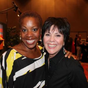 Tangie Ambrose with Joyce Dewitt at Legacy Art Albuquerque fundraiser
