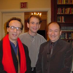 Bob Nuchow with Roberto Benigni and American Academy Of Dramatic Arts Roger Croucher at NYC Conversations Q&A