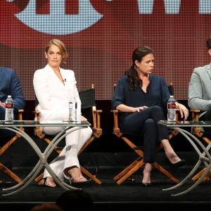 Joshua Jackson, Maura Tierney, Dominic West and Ruth Wilson at event of The Affair (2014)
