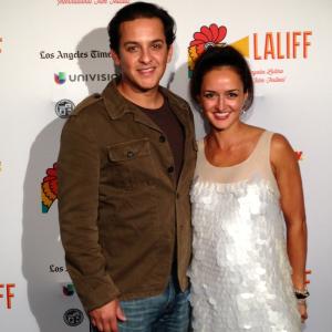 LALIFF Closing Night Award Ceremony Estella Perez with Director Steve Acevedo