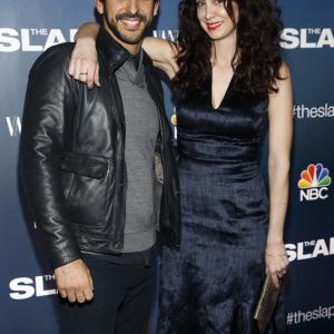 Amir Arison and Mozhan Marnò at event of The Slap (2015)