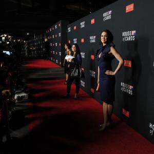 Mozhan Marno at event for House of Cards