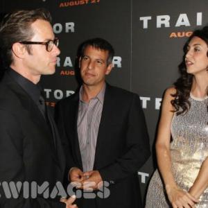 Guy Pearce Jeffrey Nachmanoff and Mozhan Marno at event for Traitor