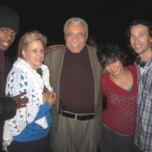 David The Lovely Ms Kathy The Great Mr James Earl Jones Beautiful Vanessa and The talent Director Mr Ron KraussGimme Shelter