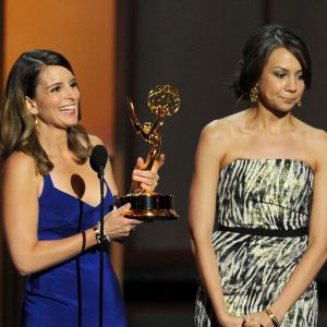 Tina Fey and Tracey Wigfield at event of The 65th Primetime Emmy Awards (2013)
