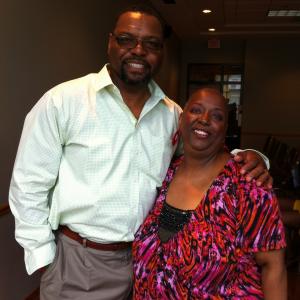 Order in the Court. Me with Petri Hawkins Byrd (Judge Judy's Bailiff) in 
