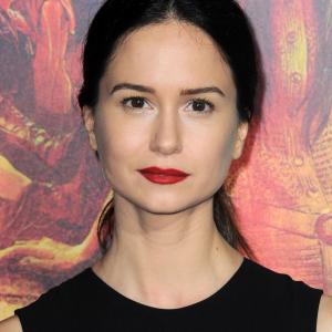 Katherine Waterston at event of Zmogiska silpnybe 2014