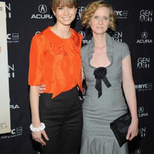 Cynthia Nixon and Katherine Waterston at event of The Babysitters (2007)