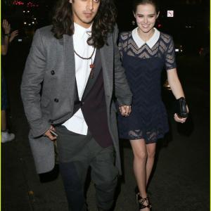 Avan Jogia and Zoey Deutch heading into the Chateau Marmont in West Hollywood