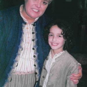Michael and Rosie ODonnell back stage at Broadways Fiddler On The Roof