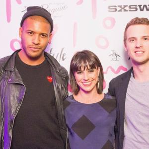 Jeffrey Bowyer-Chapman, Constance Zimmer and Freddie Stroma attend event of Nylon Magazine