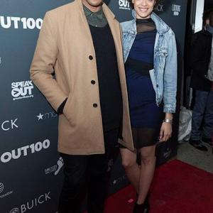 Jeffrey BowyerChapman and Britne Oldford attend OUT Magazine event for OUT 100 in New York City