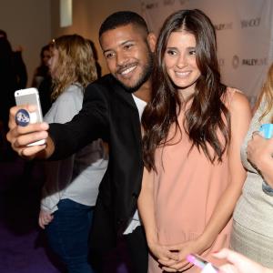 Jeffrey BowyerChapman and Shiri Appleby attend event of UnREAL at The Paley Center For Media in Beverly Hills