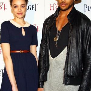 Jeffrey Bowyer-Chapman and Britne Oldford at the New York premiere of 