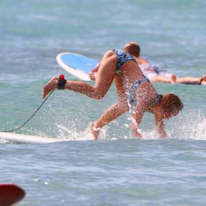 Surfing Oahu at Waikiki beach Hawaii At times your down! Jan 2011