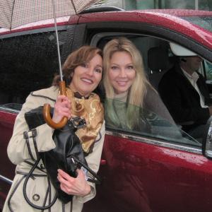 On Set He Loves Me 2010 with Heather Locklear