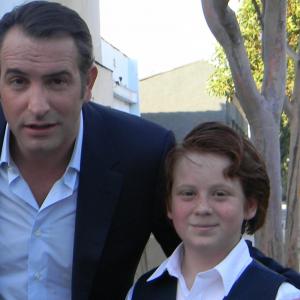 On the setSkyler has done his 13th Funny or Die today and we got to work with the Oscar nominated actor Jean Dujardin for the movie The Artist