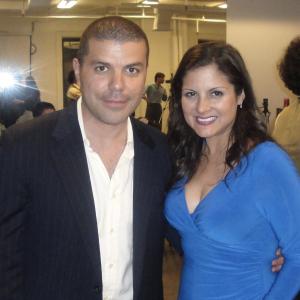 With Andrea Romero from Telemundo