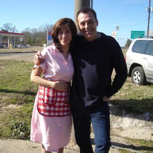 Mary Thoma and Tom Sizemore on The Last Lullaby set