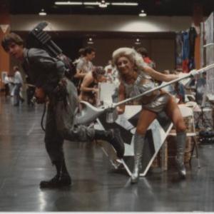 1984 World SciFi Con Hall Costume seen in LA Times and Anaheim Bulletin photo w Angelique Pettyjohn