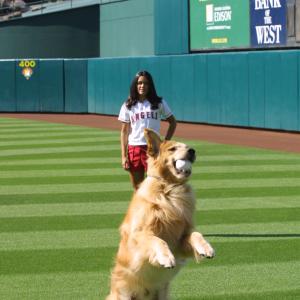 Still of Caitlin Wachs and Shooter in Air Bud: Seventh Inning Fetch (2002)