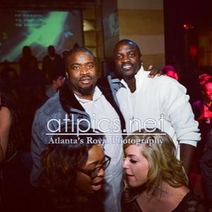 Jacob york and business  friend Akon and his release event
