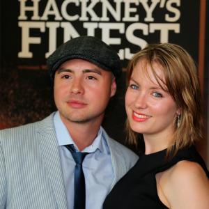 Nate Wiseman and Kat Gellin at the Hackney's Finest premier summer 2014