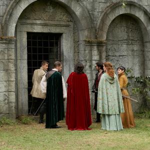 Still of Ginnifer Goodwin, Sean Maguire, Lana Parrilla, Rebecca Mader, Colin O'Donoghue and Josh Dallas in Once Upon a Time (2011)