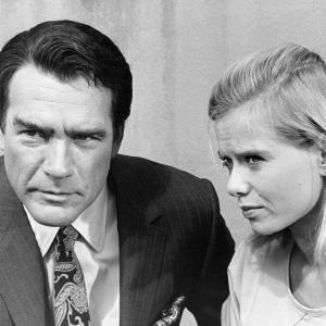 Still of Carl Betz and Brooke Bundy in Judd for the Defense (1967)