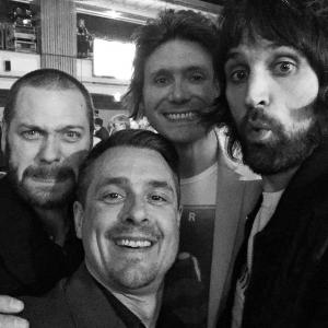 With Nicky Wire and Kasabian