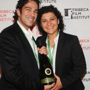 Directors George Reyes L and Claudia Lopez attend the TFI Awards Ceremony during the 2009 Tribeca Film Festival at City Winery in New York City