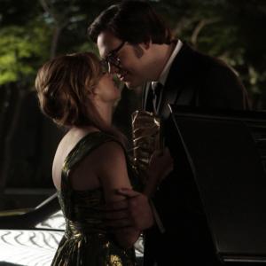 Still of Nelson Franklin and Aya Cash in Traffic Light 2011