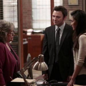 Still of Kathy Bates Nate Corddry and Irene Keng in Harrys Law