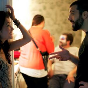 Benita Robledo speaks with WriterDirector Michael David Lynch with Joe Burke in Make up thanks to Andrea Saltz