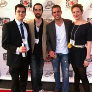 2011 Hoboken Int'l Film Festival opening night gala - with Matt Jared, Ryan Charles, and Veronique Hurley.