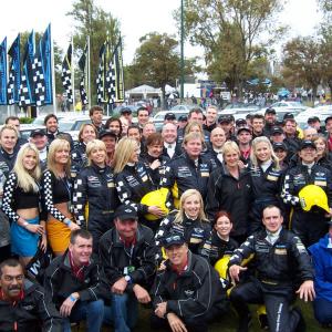F1 Grand Prix, Melbourne. Celebrity Grand Prix drivers, team photo