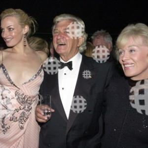 Mieke Buchan & former Australian Prime Minister, Bob Hawke, and partner Blanche. Cancer Counsel fundraiser ball. Sydney, Australia