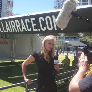 Field reporter Mieke Buchan on location Red Bull Air Race Perth 2008