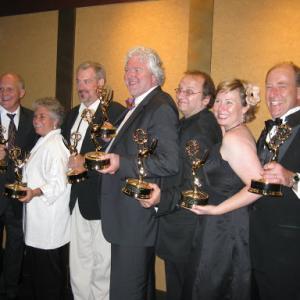 The Big Green Rabbit team with their Emmys, July 18, 2009.