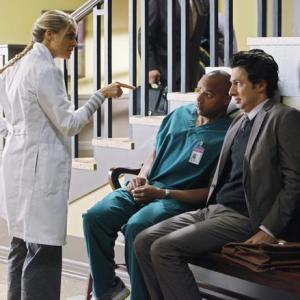 Still of Zach Braff Donald Faison and Eliza Coupe in Scrubs 2001