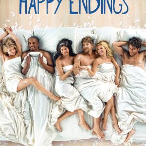 Elisha Cuthbert Zachary Knighton Damon Wayans Jr Adam Pally Casey Wilson and Eliza Coupe in Happy Endings 2011