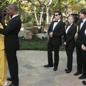 Still of Elisha Cuthbert Zachary Knighton Damon Wayans Jr Adam Pally Casey Wilson and Eliza Coupe in Happy Endings 2011