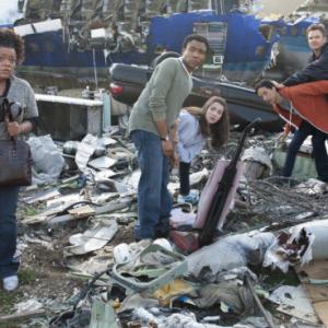 Still of Joel McHale, Yvette Nicole Brown, Alison Brie, Danny Pudi and Donald Glover in Community (2009)