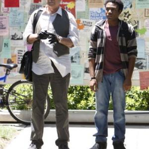 Still of Chevy Chase and Donald Glover in Community (2009)