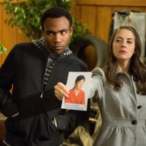 Still of Alison Brie and Donald Glover in Community (2009)