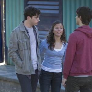 Still of Allison Miller, Sam Parsonson and Landon Liboiron in Terra Nova (2011)